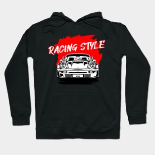 Racing Car Line Art Style Hoodie